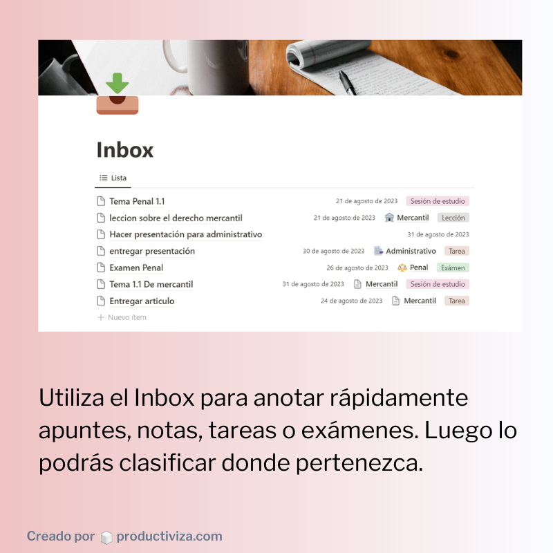 sistema de organizacion para opositores